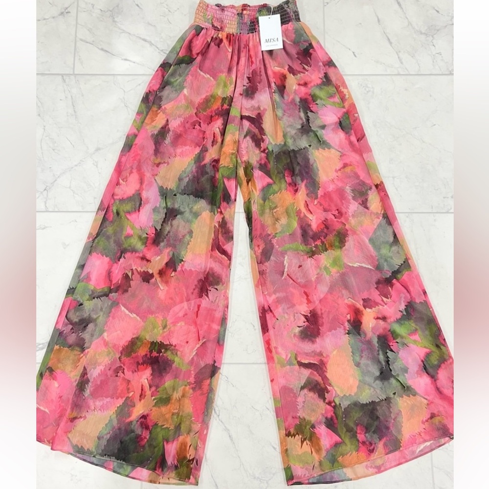 NWT  MISA Los Angeles Pia Pants in Floal